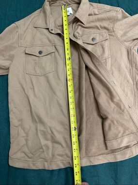 Ag Adriano Goldschmied Tan Canvas Shirt Jacket